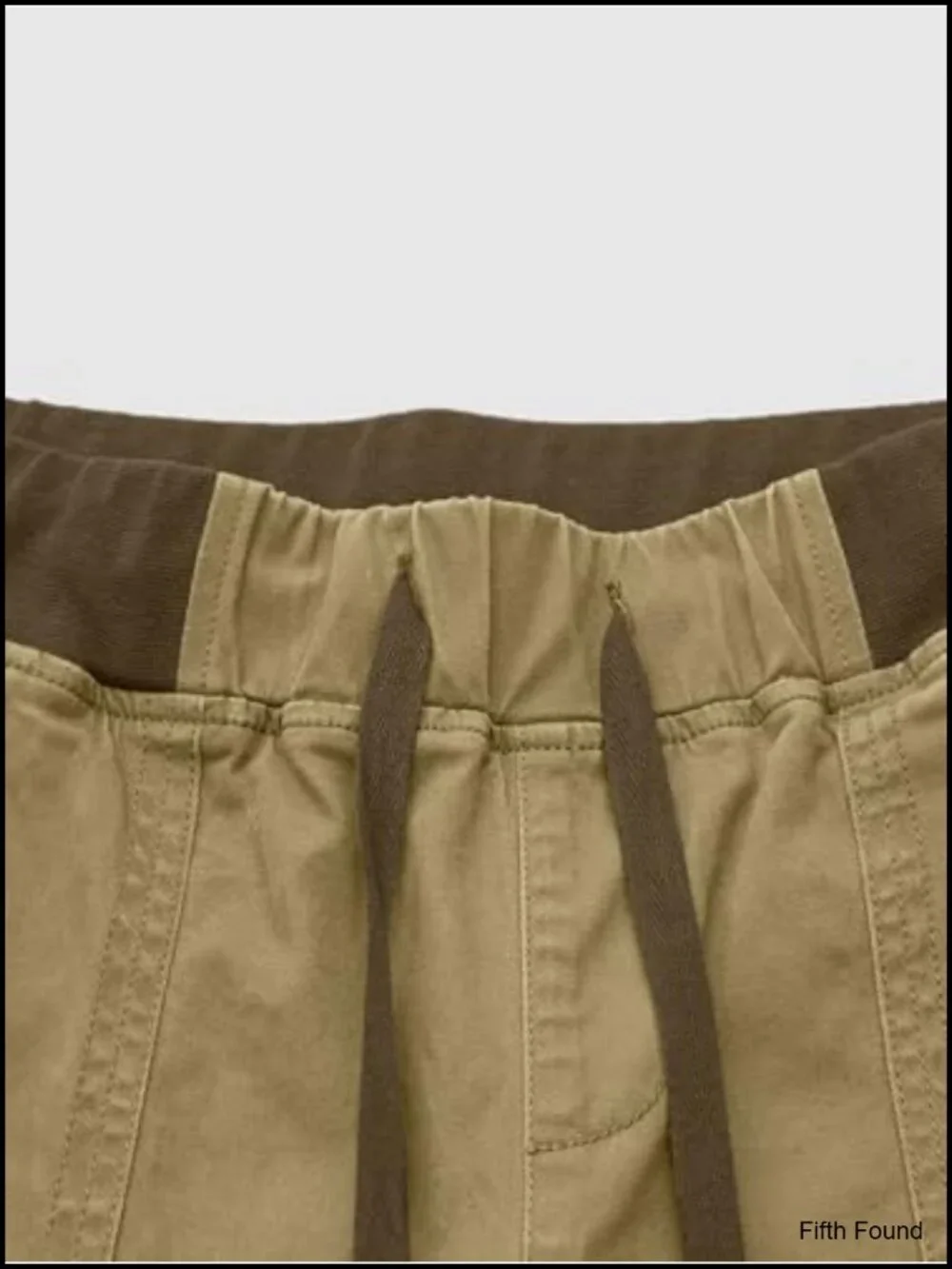 Mid Rise Drawstring Waist Straight Leg Pants